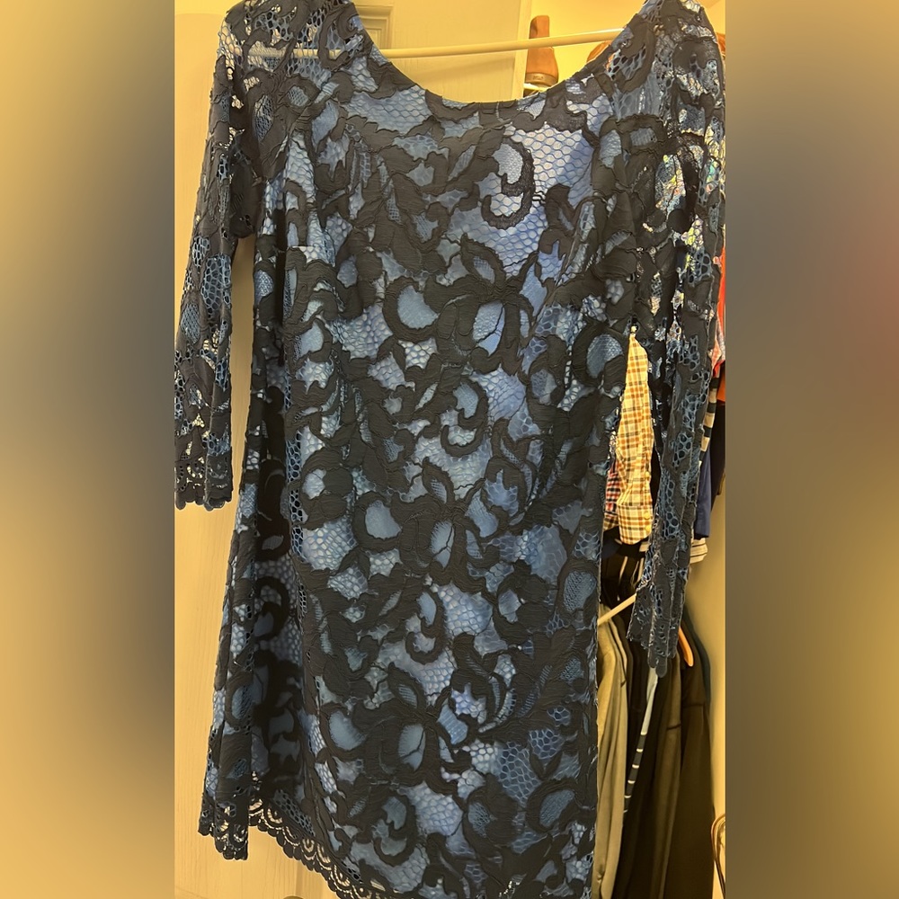 Lilly Pulitzer blue lace dress